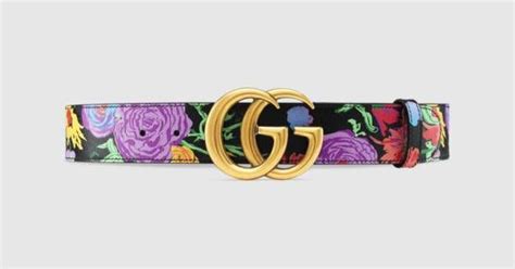 gucci ken scott belt|Ken Scott print GG Marmont belt .